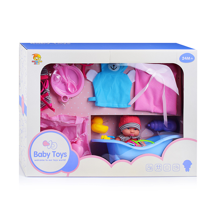 Фото к товару Пупс BLS-W140 с аксессуарами, в коробке Пупс BLS-W140 с аксессуарами, в коробке