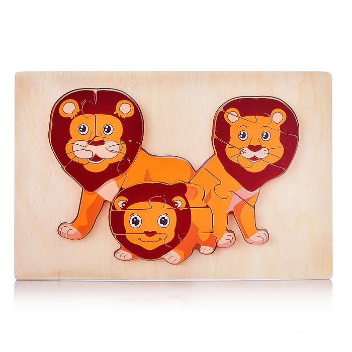 Пазл-вкладыш D1692 "Львы" Пазл-вкладыш D1692 "Львы"