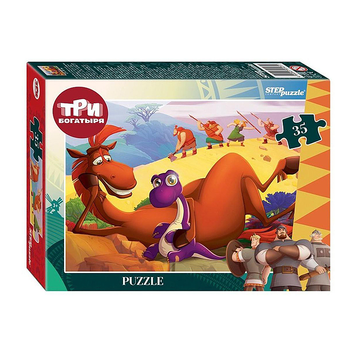 Пазлы 35 "Три богатыря и Пуп Земли" (Мельница) Пазлы 35 "Три богатыря и Пуп Земли" (Мельница)
