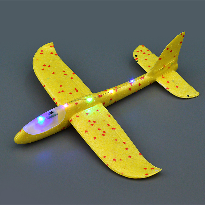 Фото к товару Самолет 00-3926 "Планер" 36см, свет Самолет 00-3926 "Планер" 36см, свет