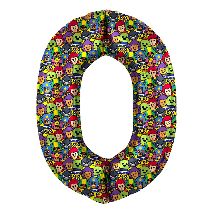 Шар (34''/86 см) Цифра, 0 Бравл Старс, 1 шт. в упак. Шар (34''/86 см) Цифра, 0 Бравл Старс, 1 шт. в упак.
