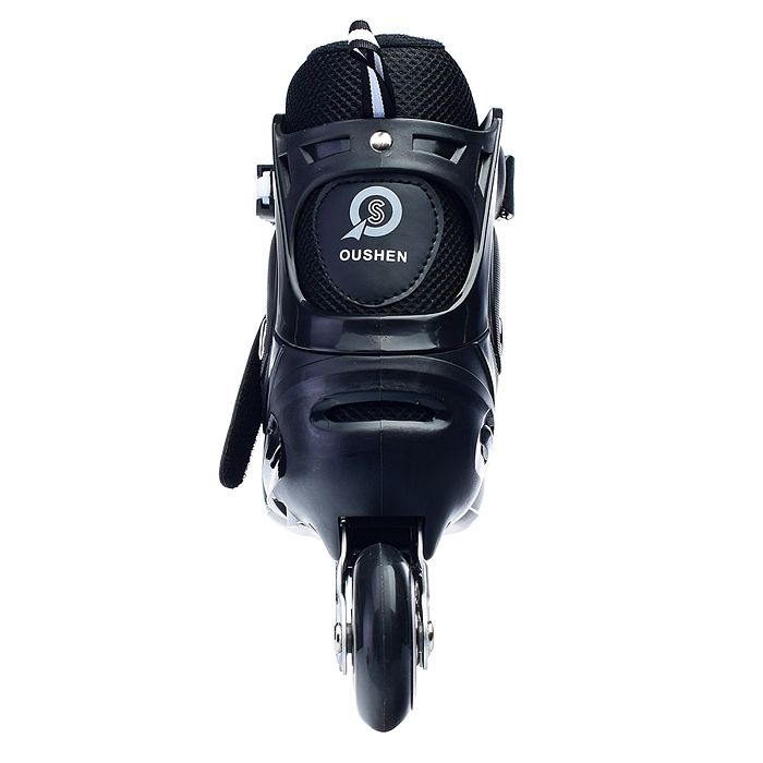 Фото к товару Роликовые коньки U001753Y раздвижные, PU колёса, размер L, черные, в сумке Роликовые коньки U001753Y раздвижные, PU колёса, размер L, черные, в сумке