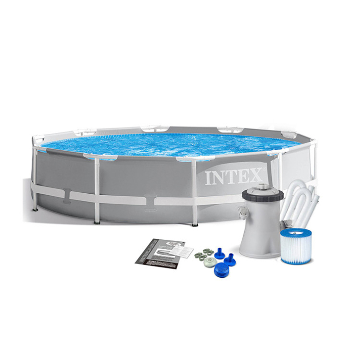 Фото к товару Бассейн каркасный Prism Frame, 305 х 76 см, фильтр-насос, 26702NP INTEX Бассейн каркасный Prism Frame, 305 х 76 см, фильтр-насос, 26702NP INTEX