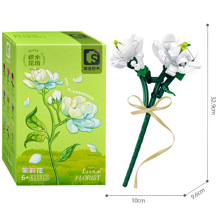 Конструктор 611012 "Цветок: Жасмин" (131 дет.) в коробке Конструктор 611012 "Цветок: Жасмин" (131 дет.) в коробке