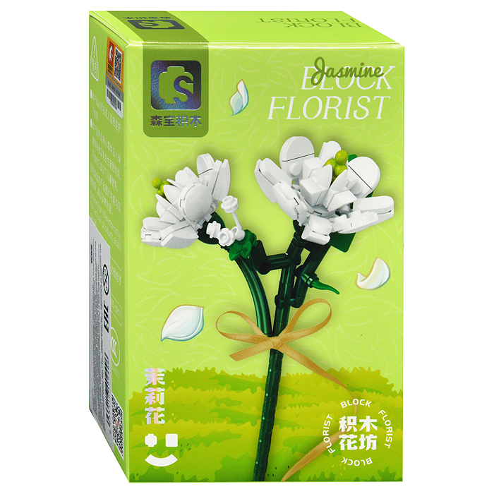 Конструктор 611012 "Цветок: Жасмин" (131 дет.) в коробке