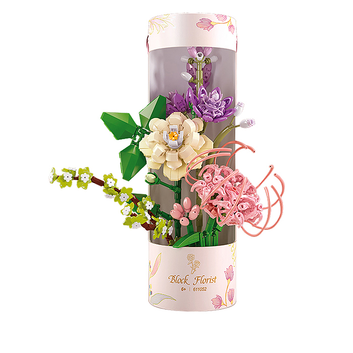 Конструктор 611052 "Прекрасный букет цветов" (565 дет.) в коробке