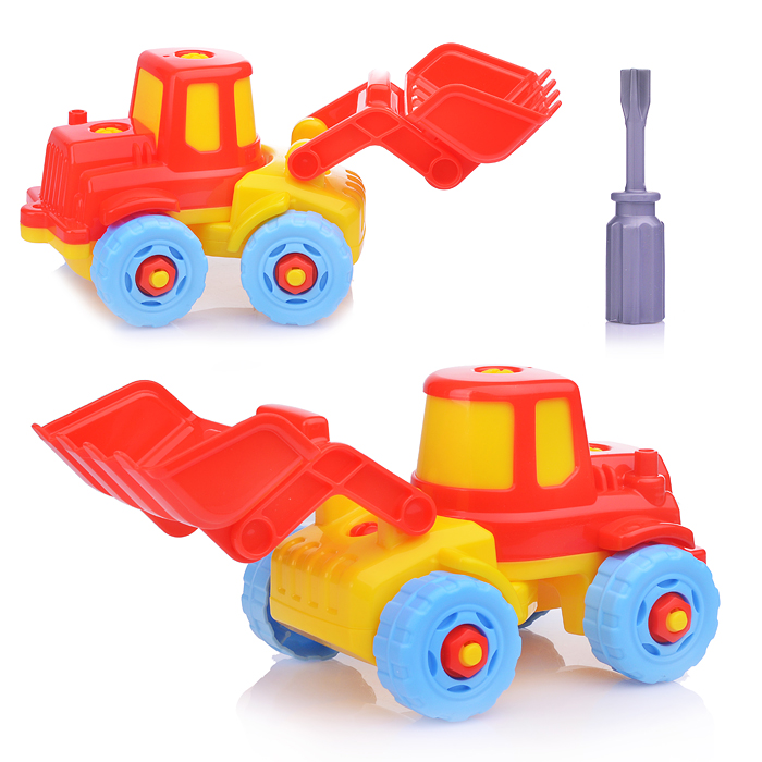 Конструктор-транспорт "Погрузчик" (20 элементов) (в пакете) Конструктор-транспорт "Погрузчик" (20 элементов) (в пакете)