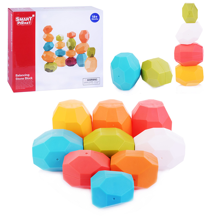 Конструктор S-Y038 "Камушки" (12 дет.) в коробке Конструктор S-Y038 "Камушки" (12 дет.) в коробке