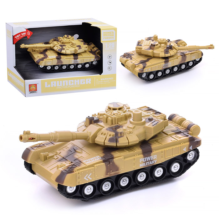 Танк WY741B "Боевой путь" 1:20 (свет, звук) на батарейках, в коробке Танк WY741B "Боевой путь" 1:20 (свет, звук) на батарейках, в коробке