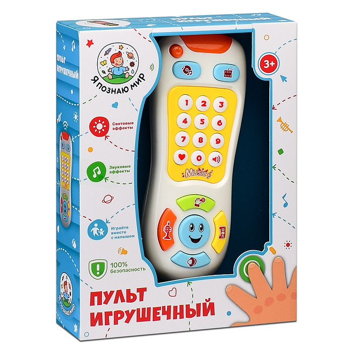Фото к товару Пульт игрушечный Y0002 "Веселый смайлик" в коробке Пульт игрушечный Y0002 "Веселый смайлик" в коробке