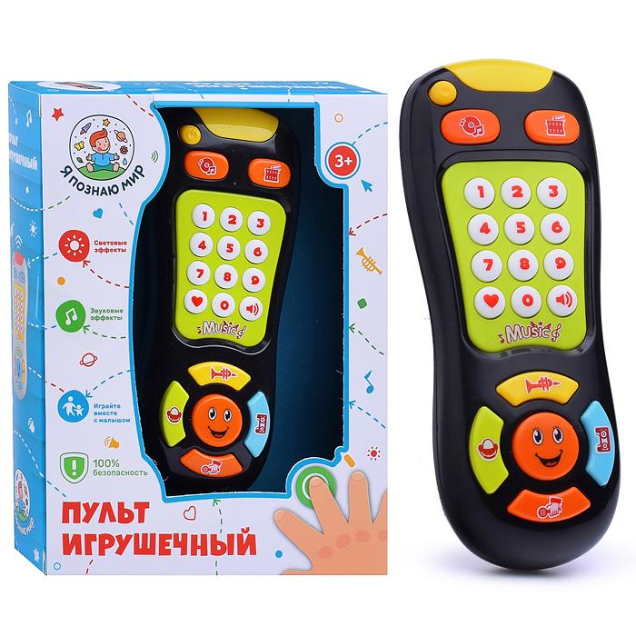 Фото к товару Пульт игрушечный Y0002 "Веселый смайлик" в коробке Пульт игрушечный Y0002 "Веселый смайлик" в коробке