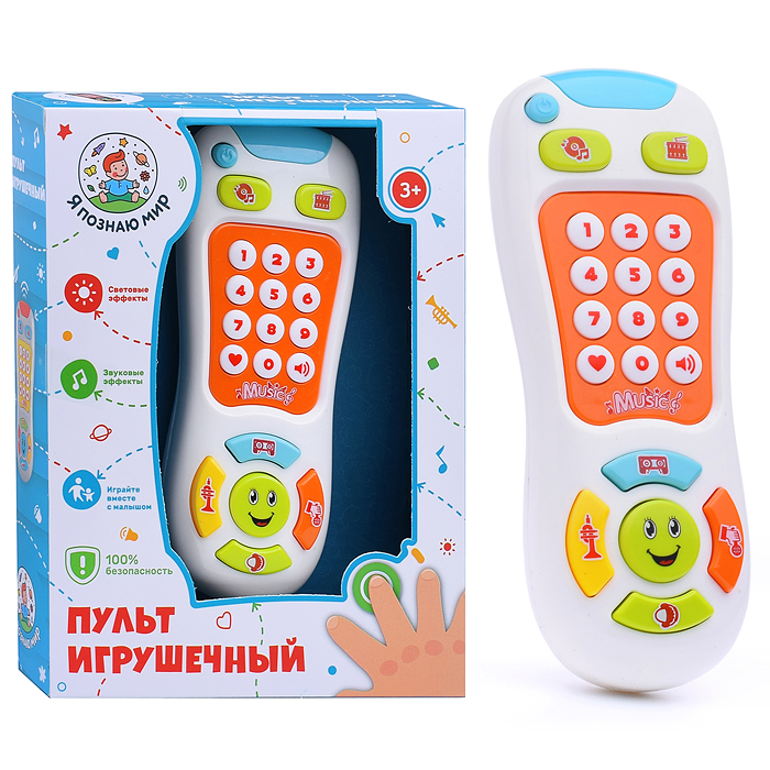 Фото к товару Пульт игрушечный Y0002 "Веселый смайлик" в коробке Пульт игрушечный Y0002 "Веселый смайлик" в коробке