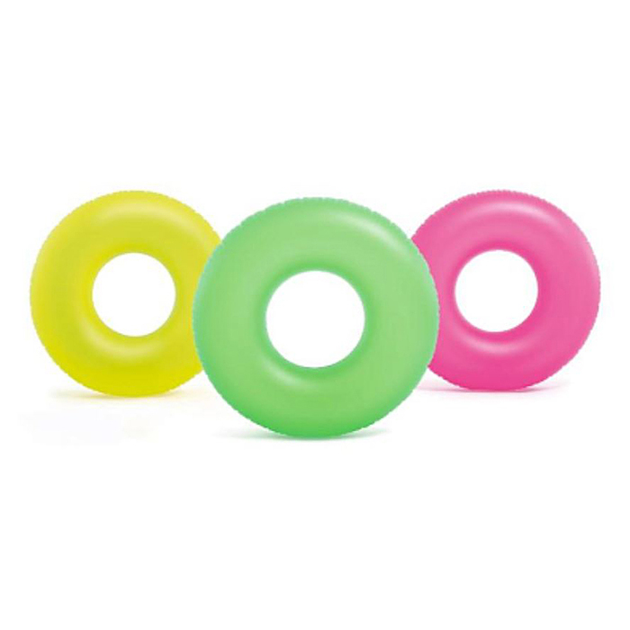 Фото к товару Круг для плавания «Неон», d=91см, от 9 лет, цвета МИКС, 59262NP INTEX Круг для плавания «Неон», d=91см, от 9 лет, цвета МИКС, 59262NP INTEX