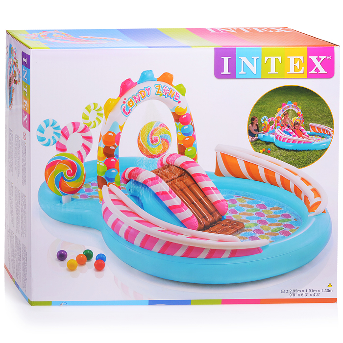 Игровой центр «Конфетная зона», 295 х 191 х 130 см, от 2 лет, 57149NP INTEX