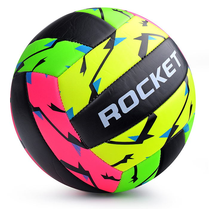Фото к товару Мяч волейбольный ROCKET, PU, размер 5, 230 г Мяч волейбольный ROCKET, PU, размер 5, 230 г