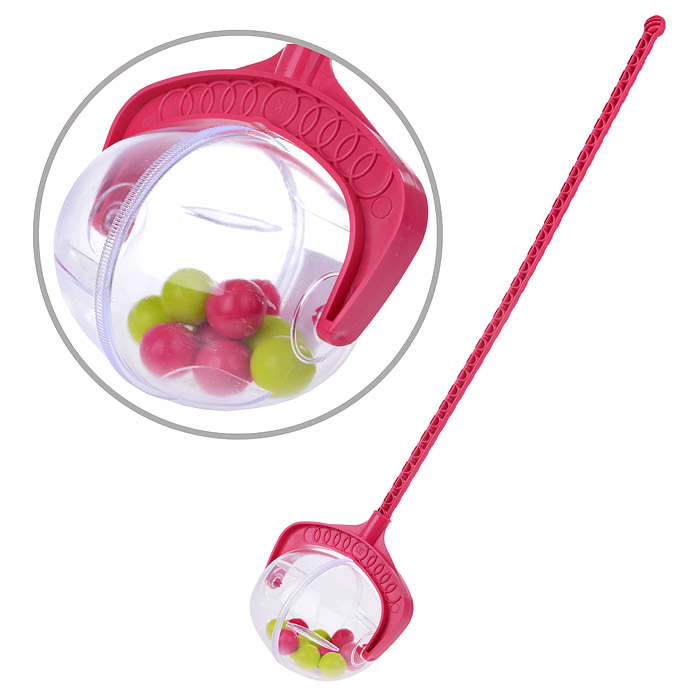 Каталка на палочке "Шарик" розовая Каталка на палочке "Шарик" розовая