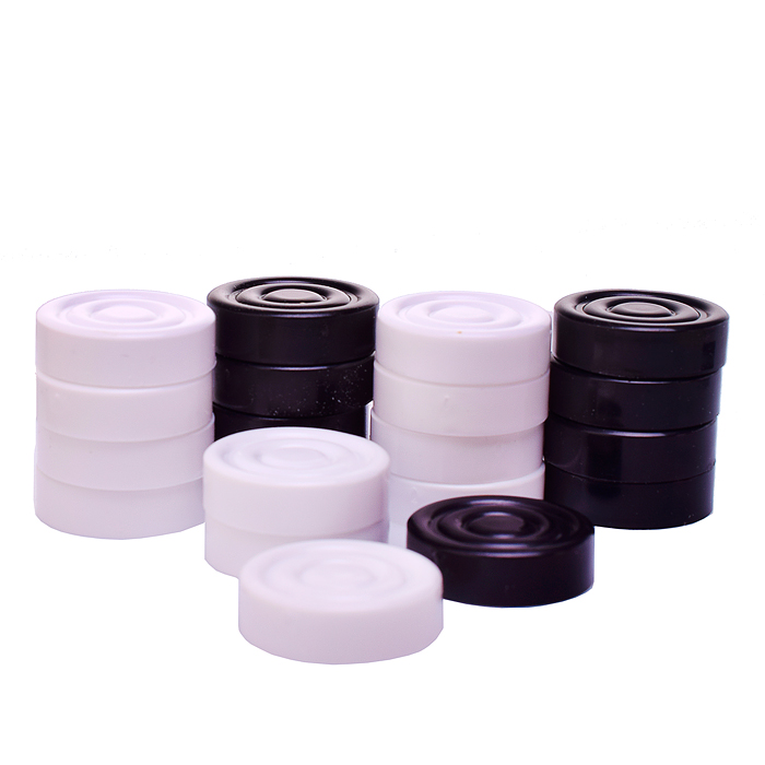 Шахматы + шашки с деревянной доской (шахматы гроссмейстерские пластиковые, шашки пластиковые, доска