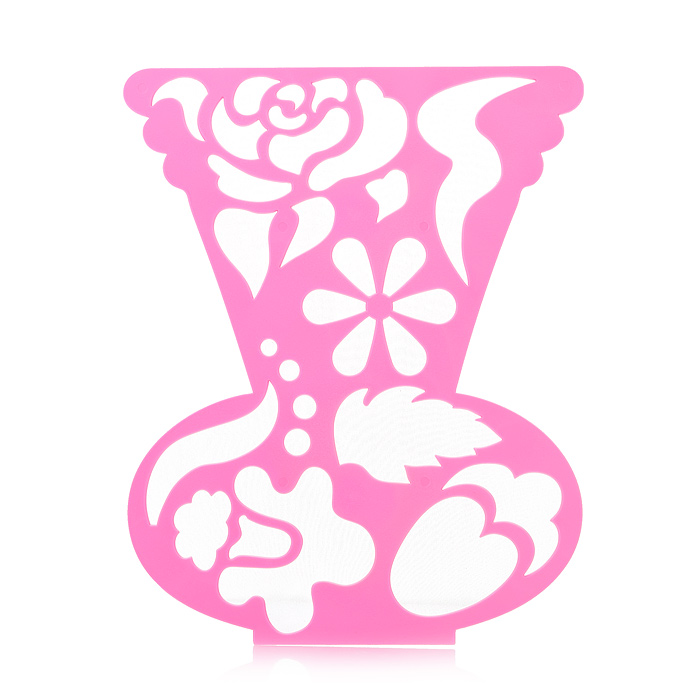 Трафарет фигурный "Ваза с цветами"