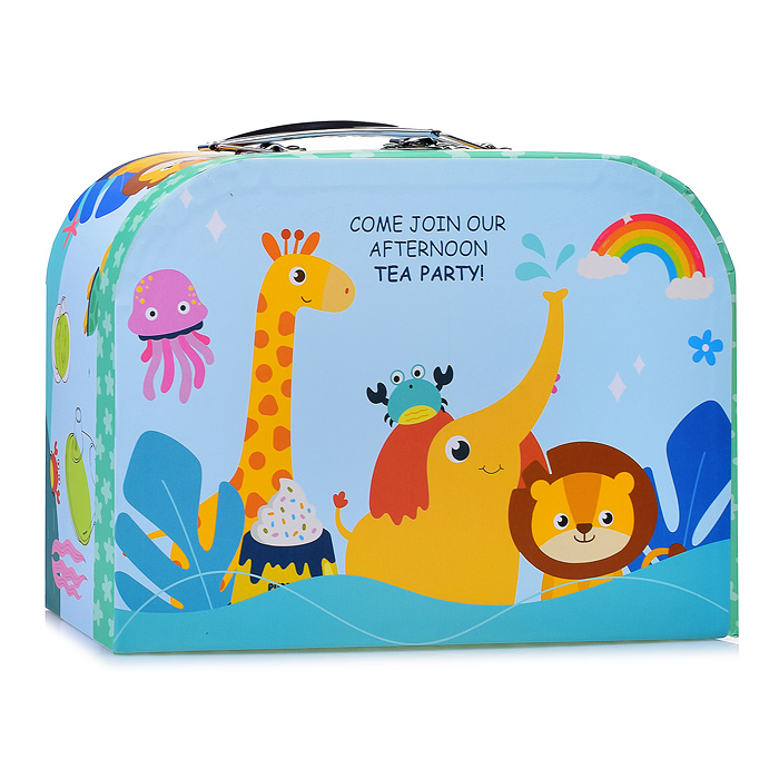 Набор посуды 86-13 "Горошины" в чемодане