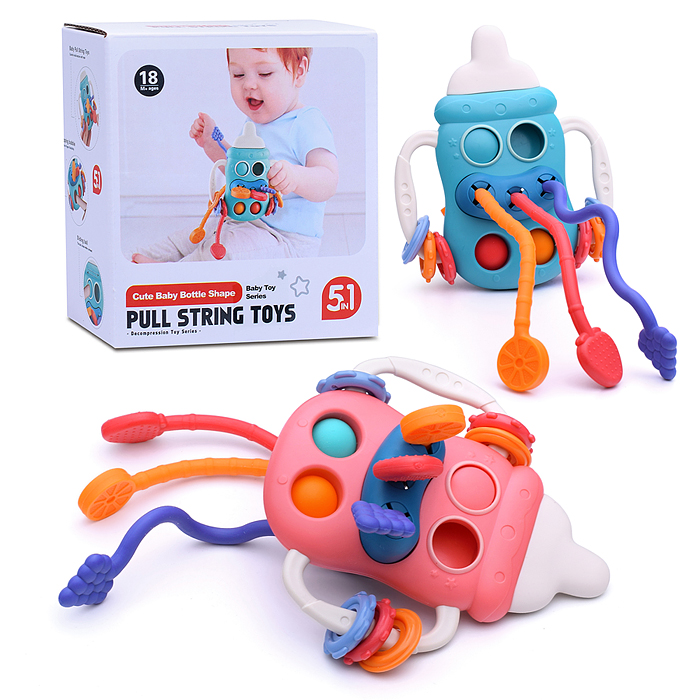 Развивающая игрушка 688-70 5 в 1 "Бутылочка" в коробке