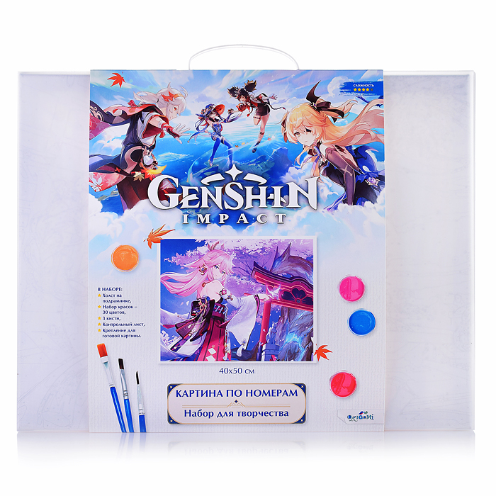 Картина для раскрашивания по номерам "Геншин. Священная сакура" 40х50 см. Картина для раскрашивания по номерам "Геншин. Священная сакура" 40х50 см.