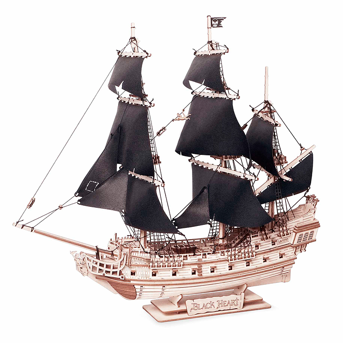 Фото к товару Модель Корабль "Чёрное сердце" Модель Корабль "Чёрное сердце"