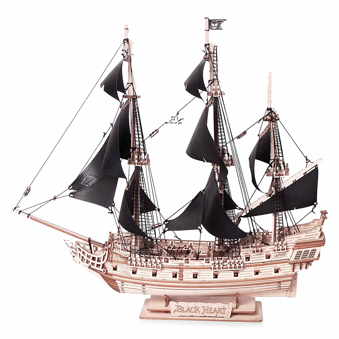 Фото к товару Модель Корабль "Чёрное сердце" Модель Корабль "Чёрное сердце"