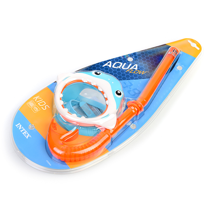 Фото к товару Набор для подводного плавания «Акула», маска, трубка, от 3-8 лет, 55944 INTEX Набор для подводного плавания «Акула», маска, трубка, от 3-8 лет, 55944 INTEX