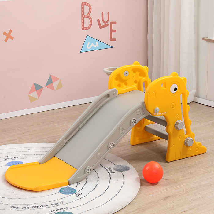 Горка детская UT0107 "Динозаврик" (цвет желтый) Горка детская UT0107 "Динозаврик" (цвет желтый)