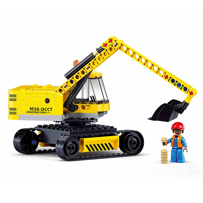 Фото к товару Конструктор M38-B1196 "Экскаватор" (152 дет.) в коробке Конструктор M38-B1196 "Экскаватор" (152 дет.) в коробке