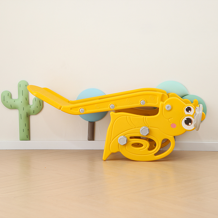 Фото к товару Горка детская UT0106 "Улитка" (цвет желтый) Горка детская UT0106 "Улитка" (цвет желтый)