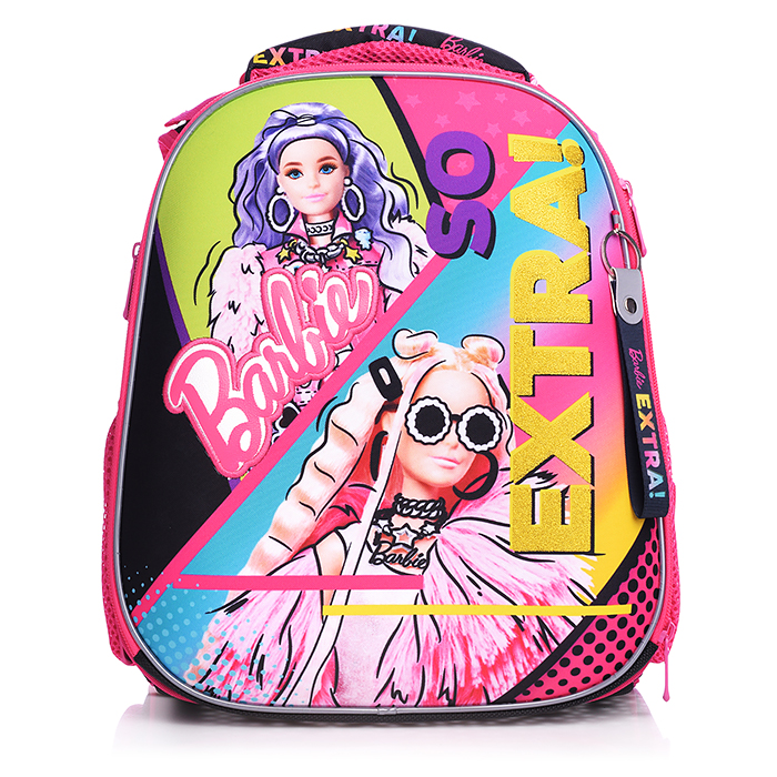 Рюкзак каркасный "Барби" формованный из полимеров, материал: нейлон, полиэстер, полноцветная 