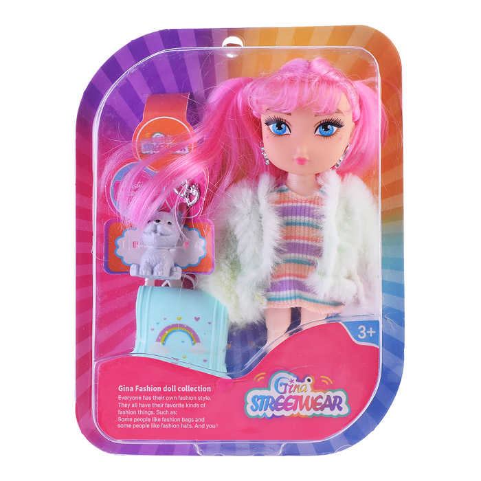 Кукла GN4008-3 "Лиана" с аксессуарами, на листе