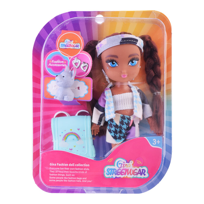 Кукла GN4008-3 "Лиана" с аксессуарами, на листе