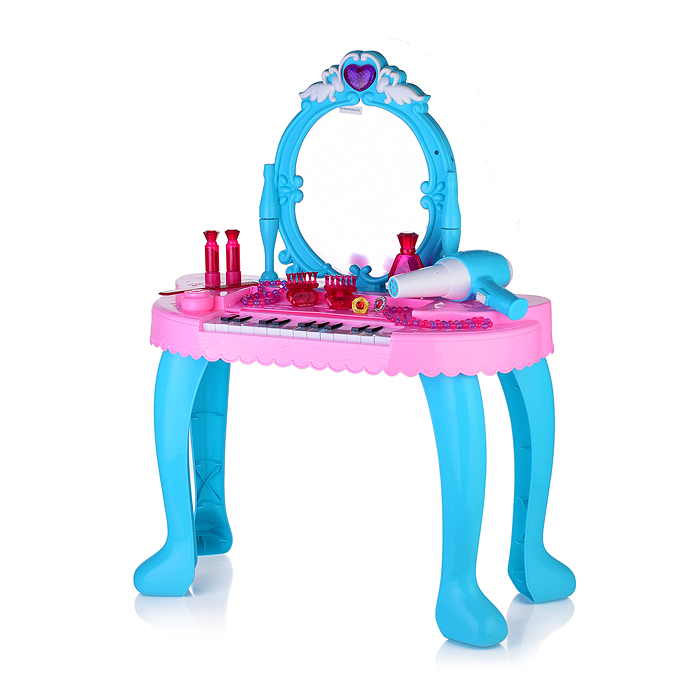 Фото к товару Игровой набор стилист LM90014A "Туалетный столик-пианино. Девичьи секреты" (свет, звук) в коробке Игровой набор стилист LM90014A "Туалетный столик-пианино. Девичьи секреты" (свет, звук) в коробке