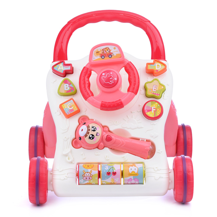 Фото к товару Ходунки 698-63 "Быстрый малыш" розовые, в коробке Ходунки 698-63 "Быстрый малыш" розовые, в коробке