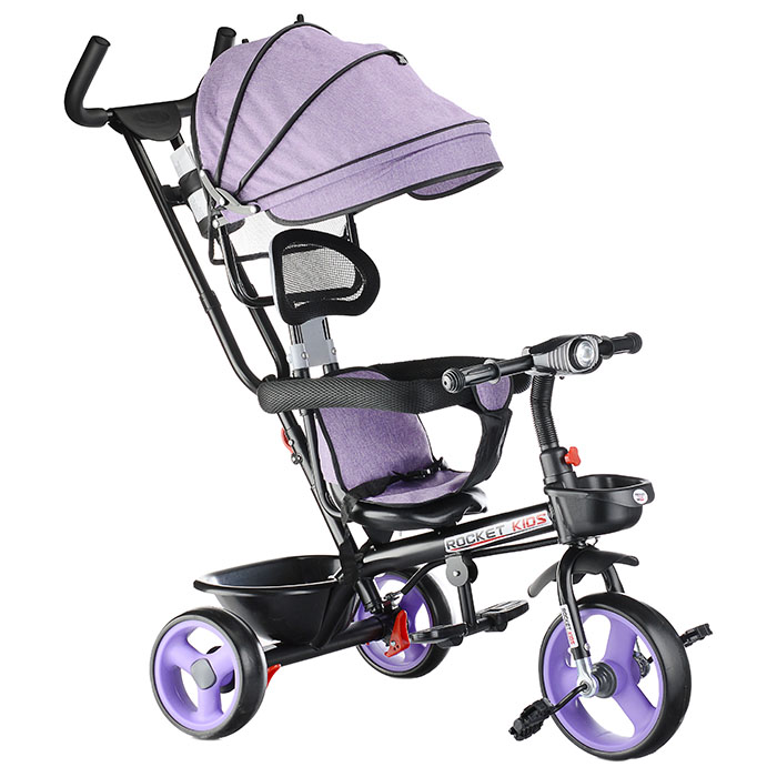 Велосипед 0999-2 3-х колесный, сиреневый Велосипед 0999-2 3-х колесный, сиреневый
