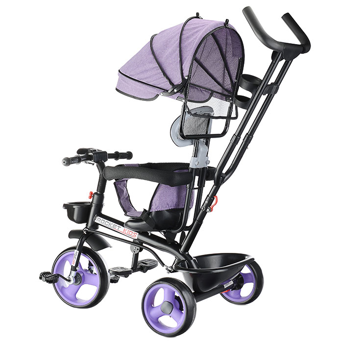 Фото к товару Велосипед 0999-2 3-х колесный, сиреневый Велосипед 0999-2 3-х колесный, сиреневый