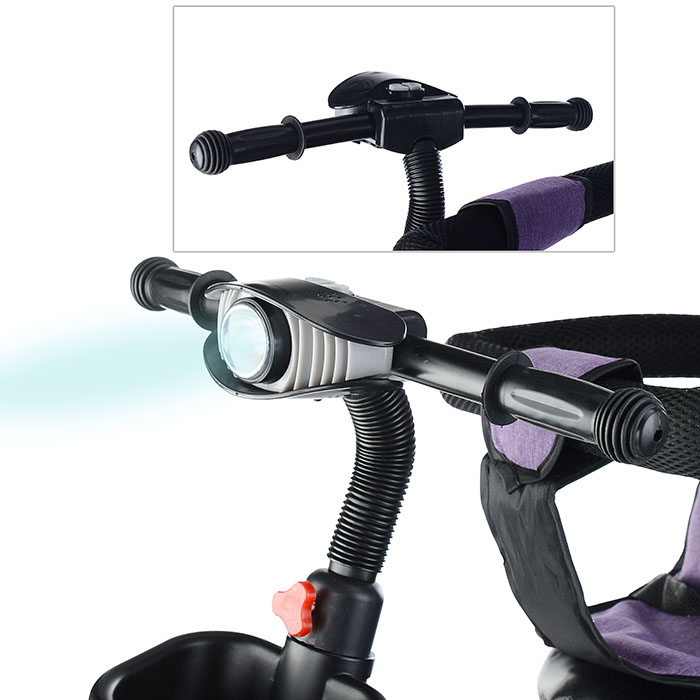 Фото к товару Велосипед 0999-2 3-х колесный, сиреневый Велосипед 0999-2 3-х колесный, сиреневый