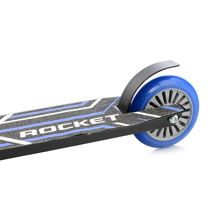 Фото к товару Самокат трюковый ROCKET,колеса PU/пластик 100 мм,ABEC 7, синий Самокат трюковый ROCKET,колеса PU/пластик 100 мм,ABEC 7, синий