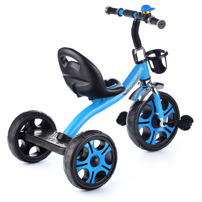 Фото к товару Велосипед XEL-006-2, 3-х колесный, голубой Велосипед XEL-006-2, 3-х колесный, голубой