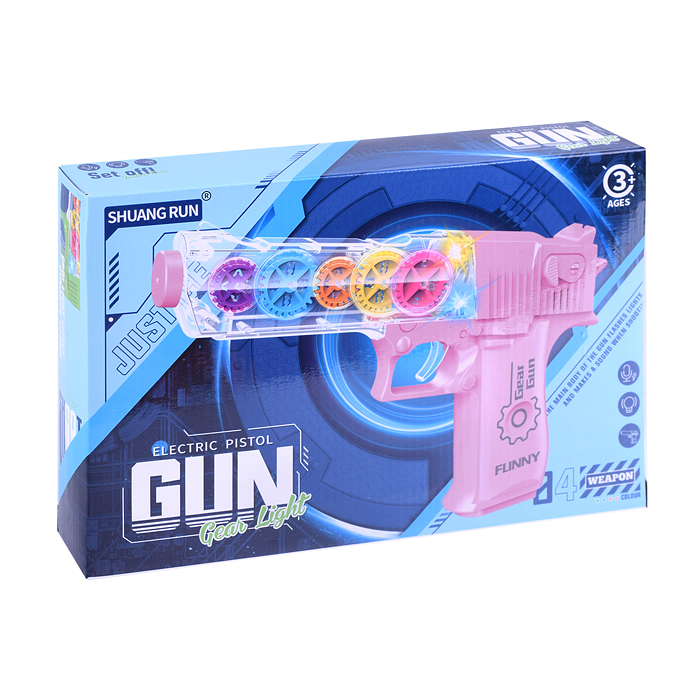 Фото к товару Пистолет SL130-3 на батарейках, в коробке Пистолет SL130-3 на батарейках, в коробке