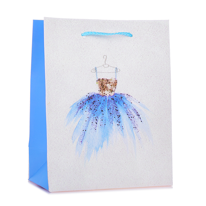 Пакет подарочный "Роскошное платье" 18*23*10