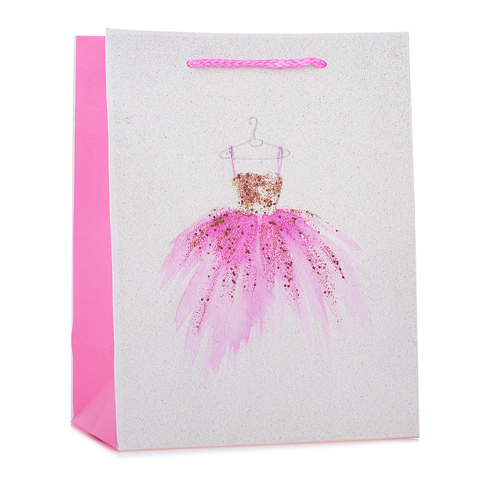 Пакет подарочный "Роскошное платье" 18*23*10