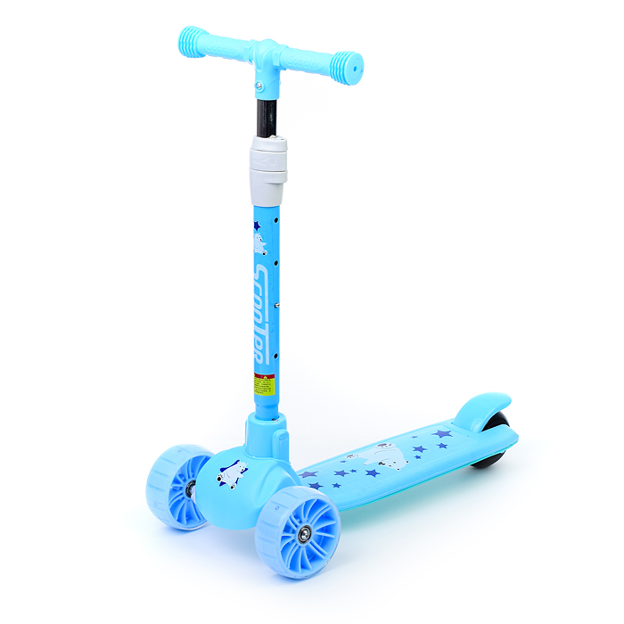 Фото к товару Самокат U038228Y 3-х кол., голубой, PU, ABEC 7, в коробке Самокат U038228Y 3-х кол., голубой, PU, ABEC 7, в коробке