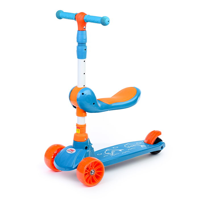 Фото к товару Самокат U038240Y 3-х кол., голубой, PU, ABEC 7, в коробке Самокат U038240Y 3-х кол., голубой, PU, ABEC 7, в коробке