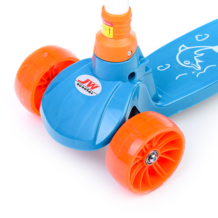 Фото к товару Самокат U038240Y 3-х кол., голубой, PU, ABEC 7, в коробке Самокат U038240Y 3-х кол., голубой, PU, ABEC 7, в коробке