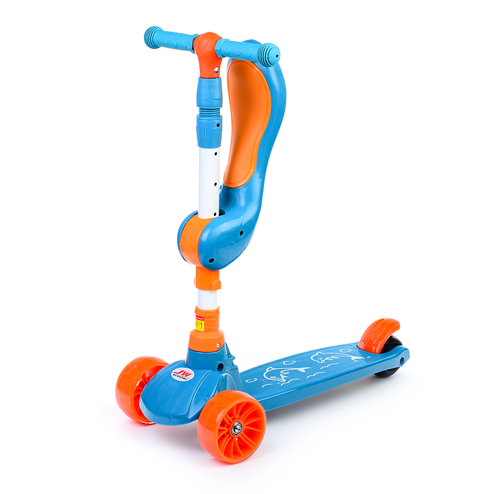 Фото к товару Самокат U038240Y 3-х кол., голубой, PU, ABEC 7, в коробке Самокат U038240Y 3-х кол., голубой, PU, ABEC 7, в коробке