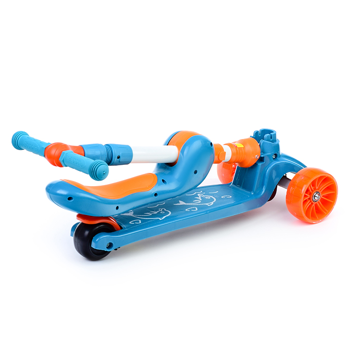 Фото к товару Самокат U038240Y 3-х кол., голубой, PU, ABEC 7, в коробке Самокат U038240Y 3-х кол., голубой, PU, ABEC 7, в коробке