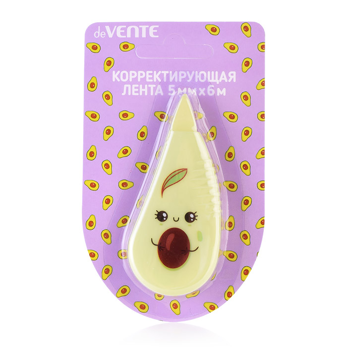 Корректирующая лента "Avocado" 5 ммx06 м, регулировка натяжения ленты, зеленый непрозрачный Корректирующая лента "Avocado" 5 ммx06 м, регулировка натяжения ленты, зеленый непрозрачный